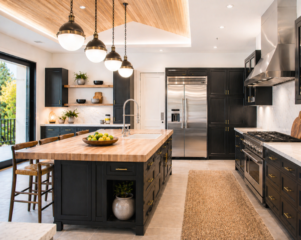 A warm, intentionally designed kitchen